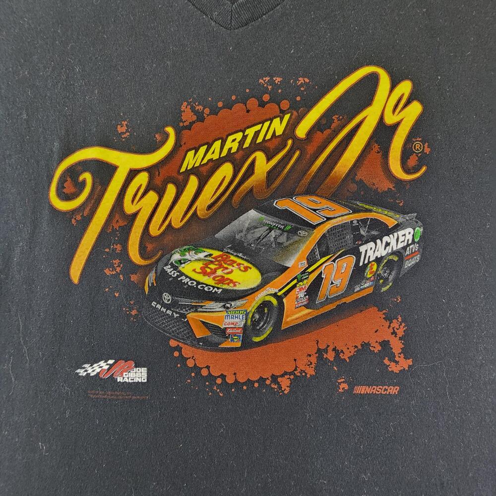Martin Truex Jr Shirt Womens Medium Black NASCAR Auto Racing Joe Gibbs Racing - Picture 2 of 9